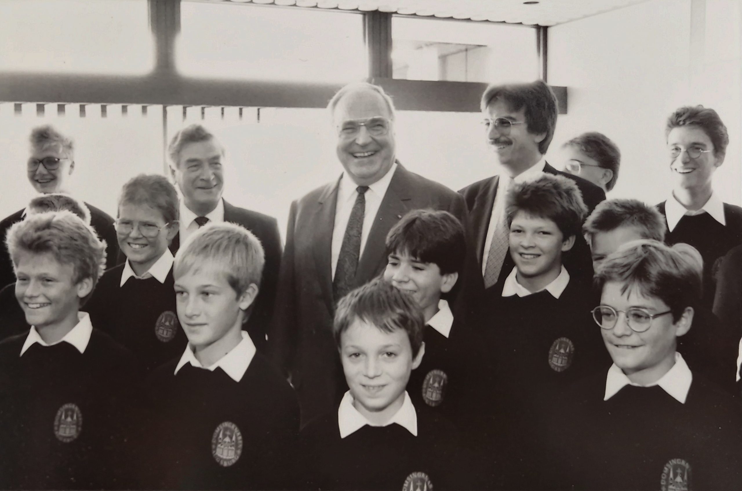 Empfang im Bundeskanzleramt in Bonn bei Bundeskanzler Dr. Helmut Kohl, 1989.